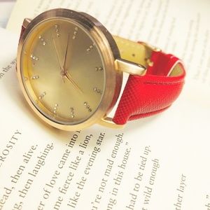 Alquimia Jewelry - 3 /35 ROSE GOLD VEGAN LEATHER BRACELET WATCH Alquimia Jewelry - 3 /35 ROSE GOLD VEGAN LEATHER BRACELET WATCH
